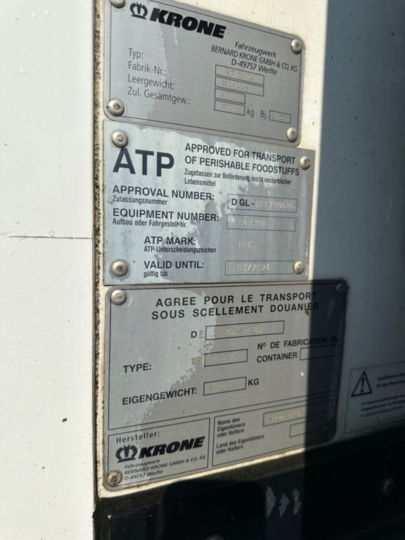 Mercedes-Benz Krone WR 7,3 Supra 850 Doppelstock - Refrigerator truck: picture 5 Mercedes-Benz Krone WR 7,3 Supra 850 Doppelstock - Refrigerator truck: picture 5