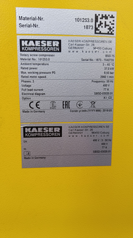 KAESER BSD 75 - Air compressor: picture 5 KAESER BSD 75 - Air compressor: picture 5