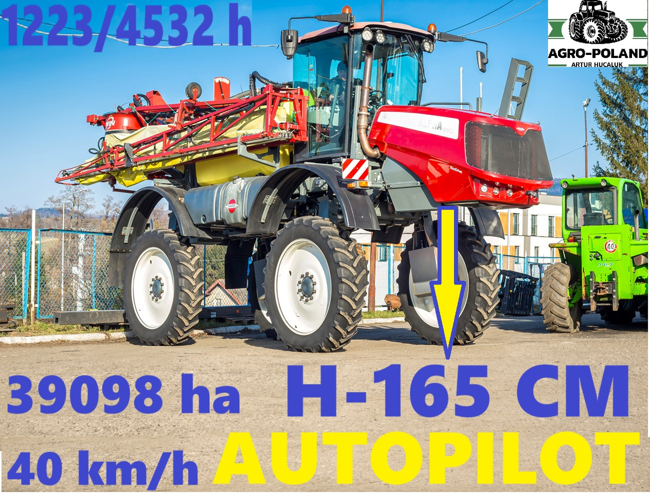 HARDI ALPHA 4100 EVO - 2014 ROK - H-165 CM - 1223 h - AUTOPILOT - 40 km/h - 24 M - Self-propelled sprayer: picture 3 HARDI ALPHA 4100 EVO - 2014 ROK - H-165 CM - 1223 h - AUTOPILOT - 40 km/h - 24 M - Self-propelled sprayer: picture 3