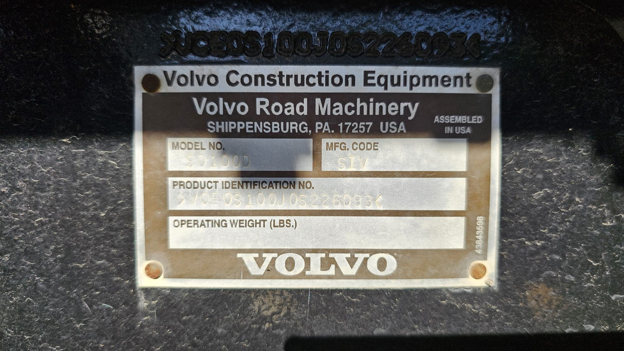 VOLVO SD100D - Compactor: picture 3 VOLVO SD100D - Compactor: picture 3