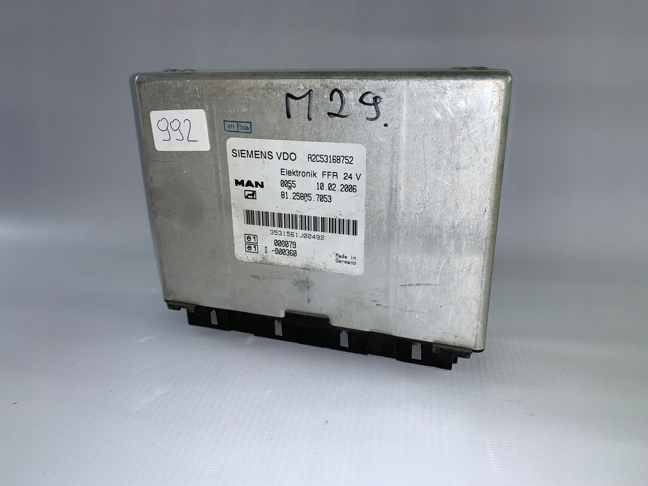 KOMPUTER STEROWNIK FFR MAN TGA TGS TGX 81258057053 - ECU for Truck: picture 1 KOMPUTER STEROWNIK FFR MAN TGA TGS TGX 81258057053 - ECU for Truck: picture 1