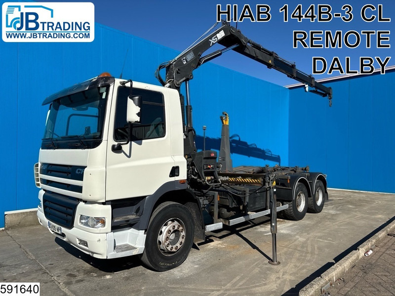 DAF CF 380 6X4, EURO 3, Manual, Steel, HIAB, DALBY - Hook lift truck, Crane truck: picture 1 DAF CF 380 6X4, EURO 3, Manual, Steel, HIAB, DALBY - Hook lift truck, Crane truck: picture 1