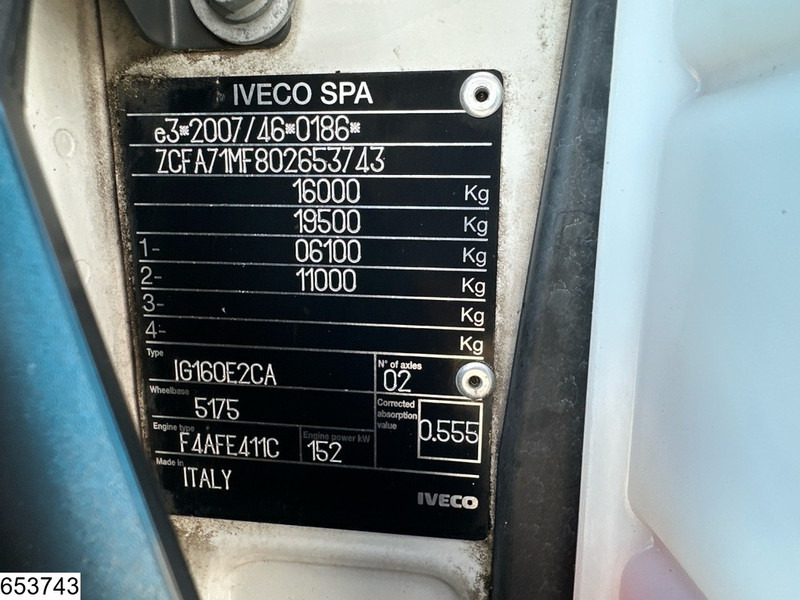 Curtainsider truck Iveco 160E21 EURO 6, Dhollandia: picture 7