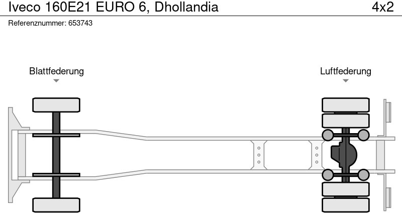 Curtainsider truck Iveco 160E21 EURO 6, Dhollandia: picture 15