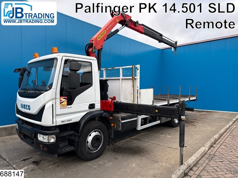 Iveco Eurocargo 160E25 EURO 6, Palfinger, Remote, Steel - Dropside/ Flatbed truck, Crane truck: picture 1 Iveco Eurocargo 160E25 EURO 6, Palfinger, Remote, Steel - Dropside/ Flatbed truck, Crane truck: picture 1