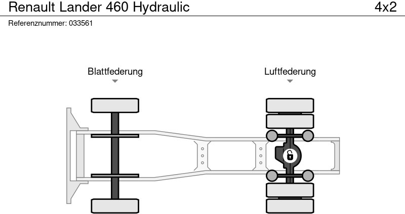 Tractor unit Renault Lander 460 Hydraulic: picture 14