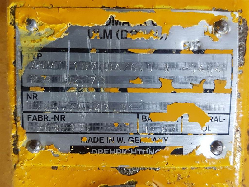 Ahlmann AZ9-Hydromatik A6VM107DA/60W-Drive motor/Fahrmotor - Hydraulics for Construction machinery: picture 5 Ahlmann AZ9-Hydromatik A6VM107DA/60W-Drive motor/Fahrmotor - Hydraulics for Construction machinery: picture 5