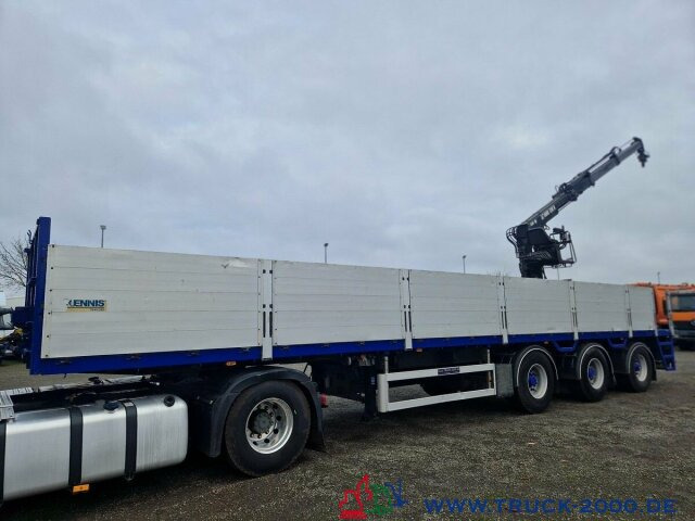 Kennis Hiab Roll-Kran 36t. Nutzlast Lenkachsen - Dropside/ Flatbed semi-trailer: picture 3 Kennis Hiab Roll-Kran 36t. Nutzlast Lenkachsen - Dropside/ Flatbed semi-trailer: picture 3