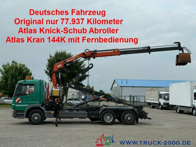 Mercedes-Benz 2024 Atlas Abroller Atlas Kran FB Nur77.937 KM - Hook lift truck, Crane truck: picture 1 Mercedes-Benz 2024 Atlas Abroller Atlas Kran FB Nur77.937 KM - Hook lift truck, Crane truck: picture 1