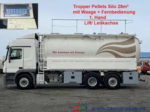 Mercedes-Benz Actros 2544 Silo Holz Pellets 28m³ inkl. Waage - Vacuum truck: picture 1 Mercedes-Benz Actros 2544 Silo Holz Pellets 28m³ inkl. Waage - Vacuum truck: picture 1