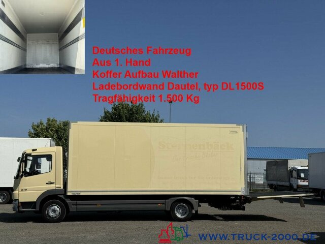 Mercedes-Benz Atego 818 Koffer Ladebordwand Dautel 1.500 Kg - Closed box van: picture 1 Mercedes-Benz Atego 818 Koffer Ladebordwand Dautel 1.500 Kg - Closed box van: picture 1