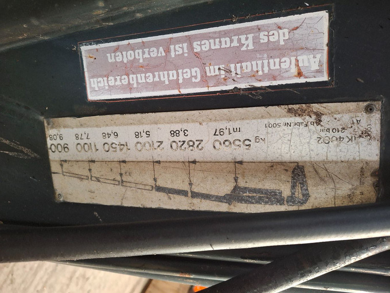 Atlas AK 4002 - Truck mounted crane: picture 4 Atlas AK 4002 - Truck mounted crane: picture 4