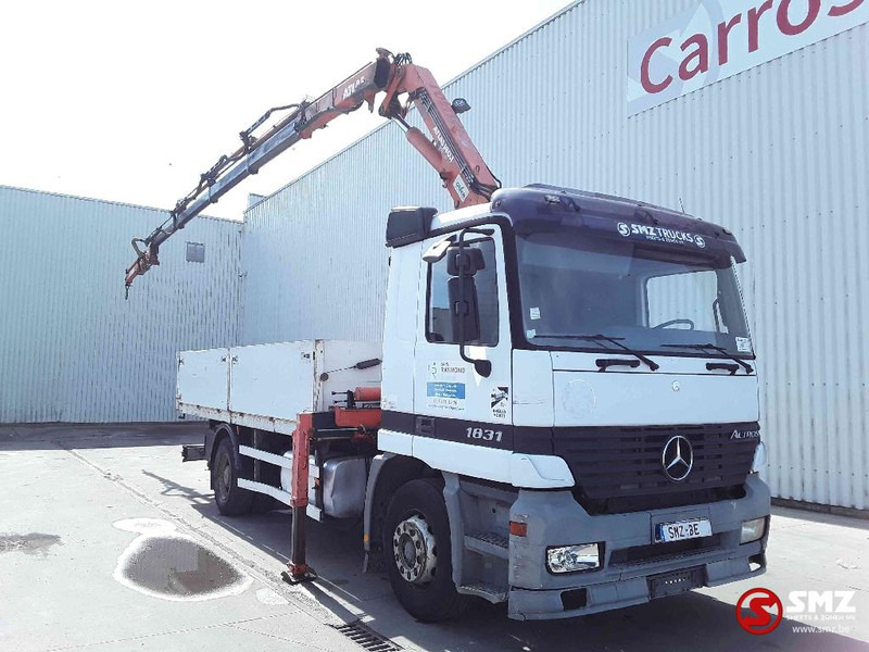 Mercedes-Benz Actros 1831 Atlas Ak140.1A4+remote lames steel 165000km - Dropside/ Flatbed truck, Crane truck: picture 1 Mercedes-Benz Actros 1831 Atlas Ak140.1A4+remote lames steel 165000km - Dropside/ Flatbed truck, Crane truck: picture 1