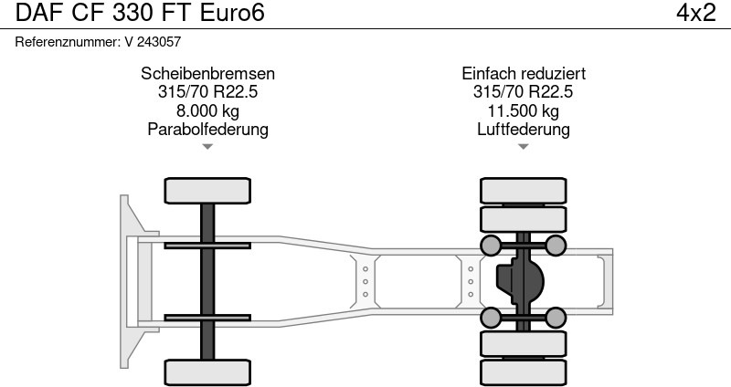 Tractor unit DAF CF 330 FT Euro6: picture 9