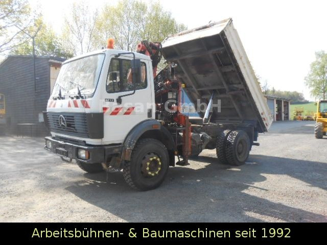 Tipper, Crane truck Mercedes-Benz MB 1717 AK Kipper Allrad mit Kran Atlas 100.1: picture 25
