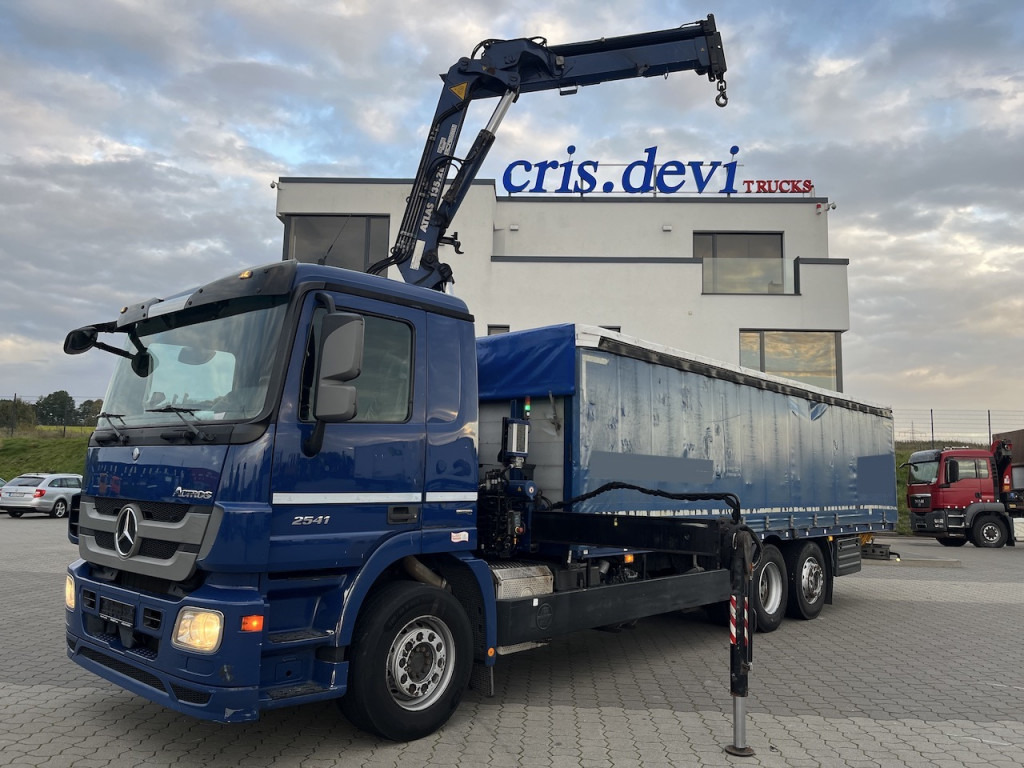 Mercedes-Benz 2541 6x2 Atlas 135.2E Pritsche 8,20 m - Curtainsider truck, Crane truck: picture 1 Mercedes-Benz 2541 6x2 Atlas 135.2E Pritsche 8,20 m - Curtainsider truck, Crane truck: picture 1
