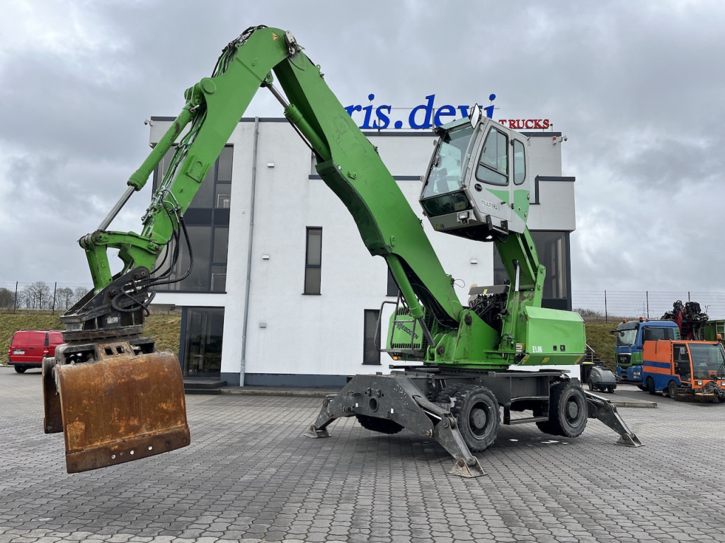 Sennebogen 818 Umschlagbagger Greifer - Wheel excavator: picture 1 Sennebogen 818 Umschlagbagger Greifer - Wheel excavator: picture 1