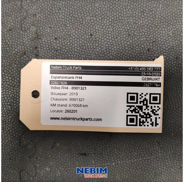 Volvo Volvo - 22821826 - Expansietank FH4 - Spare parts for Truck: picture 3 Volvo Volvo - 22821826 - Expansietank FH4 - Spare parts for Truck: picture 3