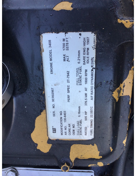 Caterpillar 3408C 9ER-1308403 USED - Engine for Construction machinery: picture 5 Caterpillar 3408C 9ER-1308403 USED - Engine for Construction machinery: picture 5