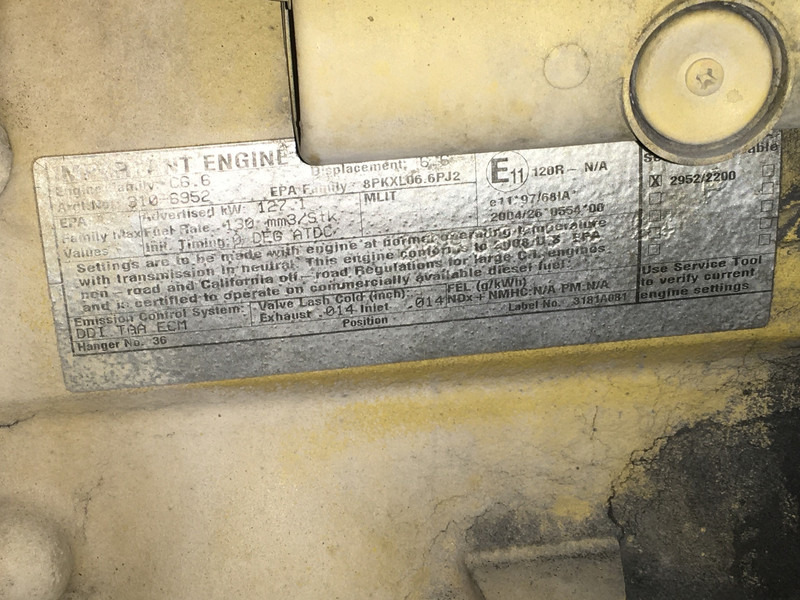 Construction machinery Caterpillar C6.6 666-3106952 USED: picture 7 Construction machinery Caterpillar C6.6 666-3106952 USED: picture 7