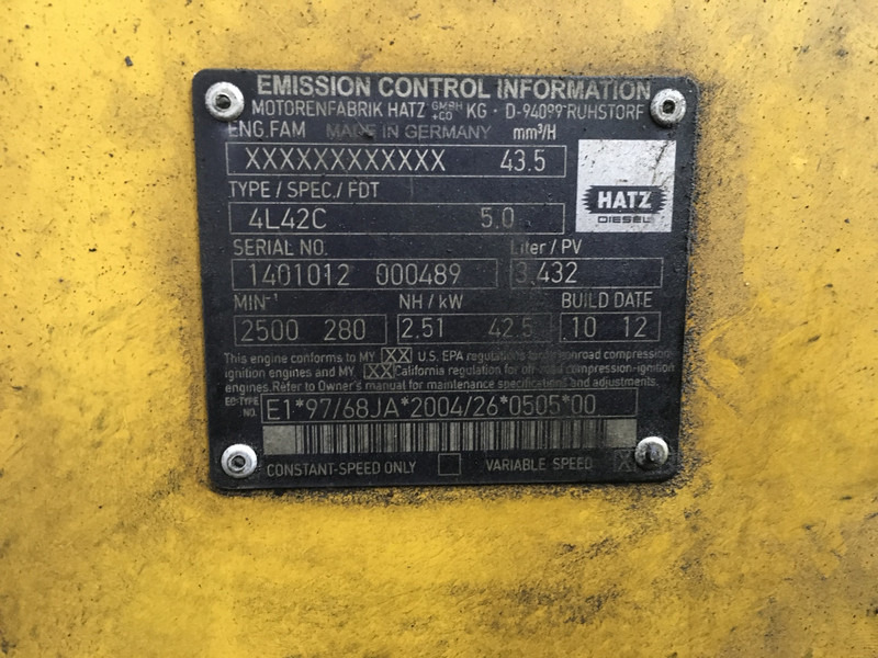 Hatz 4L42C USED - Construction machinery: picture 5 Hatz 4L42C USED - Construction machinery: picture 5