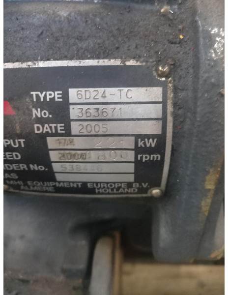 Mitsubishi 6D24 TC USED - Construction machinery: picture 3 Mitsubishi 6D24 TC USED - Construction machinery: picture 3