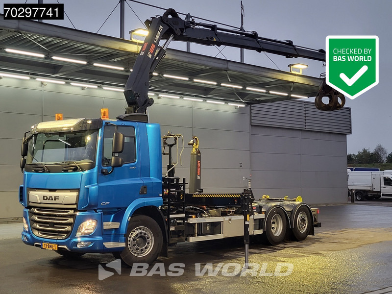DAF CF 340 CF 6X2 Hiab ULT21S56-D-ITF Hooklift Hiab X-HIDUO 228 E-3 Crane Lift+steering Axle Automatic Euro 6 - Hook lift truck, Crane truck: picture 1 DAF CF 340 CF 6X2 Hiab ULT21S56-D-ITF Hooklift Hiab X-HIDUO 228 E-3 Crane Lift+steering Axle Automatic Euro 6 - Hook lift truck, Crane truck: picture 1