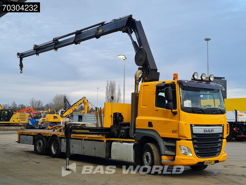DAF CF 410 CF 6X2 HIAB 244EP-4 HIPRO Crane Kran Lift +Steering Axle Automatic Euro 6 - Dropside/ Flatbed truck, Crane truck: picture 3 DAF CF 410 CF 6X2 HIAB 244EP-4 HIPRO Crane Kran Lift +Steering Axle Automatic Euro 6 - Dropside/ Flatbed truck, Crane truck: picture 3