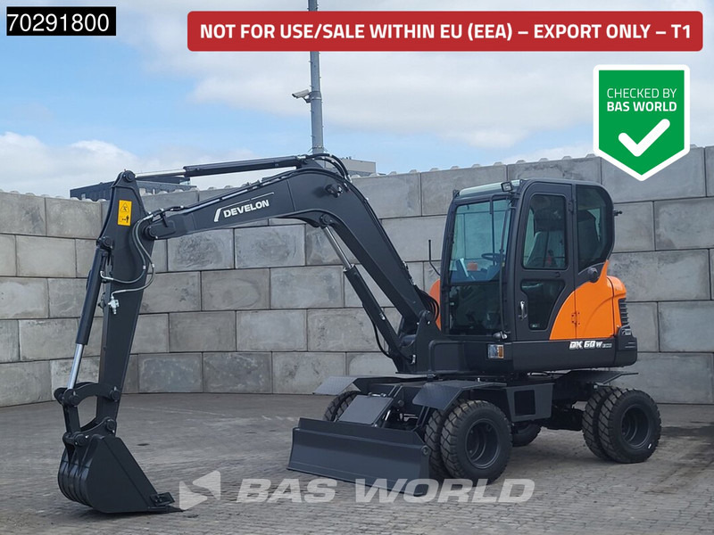 Develon DX60 WN ECO-1 A/C - Wheel excavator: picture 1 Develon DX60 WN ECO-1 A/C - Wheel excavator: picture 1
