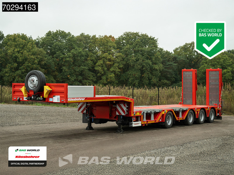 Kässbohrer LB4E 4 axles Hydr. Ramps 620cm-Extendable Lift+ 2x Steering Axle - Low loader semi-trailer: picture 1 Kässbohrer LB4E 4 axles Hydr. Ramps 620cm-Extendable Lift+ 2x Steering Axle - Low loader semi-trailer: picture 1