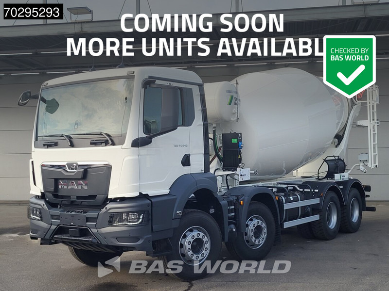 MAN TGS 41.440 8X4 New! 12m3 Stetter Steelsuspension Automatic Euro 6 - Concrete mixer truck: picture 1 MAN TGS 41.440 8X4 New! 12m3 Stetter Steelsuspension Automatic Euro 6 - Concrete mixer truck: picture 1
