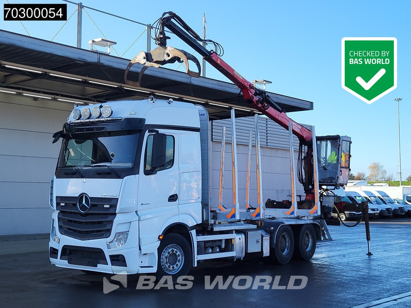 Mercedes-Benz Actros 2663 Actros 6X4 Timber truck FTG V10CX.81 wood crane Big-Axle Automatic Euro 6 - Timber truck, Crane truck: picture 1 Mercedes-Benz Actros 2663 Actros 6X4 Timber truck FTG V10CX.81 wood crane Big-Axle Automatic Euro 6 - Timber truck, Crane truck: picture 1