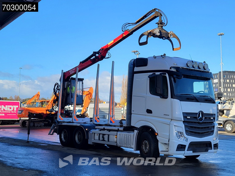 Mercedes-Benz Actros 2663 Actros 6X4 Timber truck FTG V10CX.81 wood crane Big-Axle Automatic Euro 6 - Timber truck, Crane truck: picture 3 Mercedes-Benz Actros 2663 Actros 6X4 Timber truck FTG V10CX.81 wood crane Big-Axle Automatic Euro 6 - Timber truck, Crane truck: picture 3