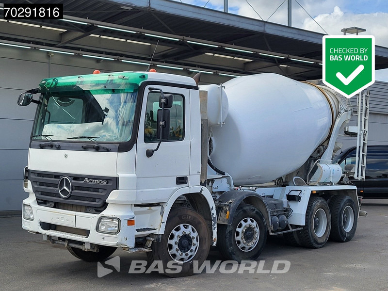 Mercedes-Benz Actros 3236 8X4 9M3 Stetter Mixer Big-Axle 3-Pedals Steelsuspension Euro 3 - Concrete mixer truck: picture 1 Mercedes-Benz Actros 3236 8X4 9M3 Stetter Mixer Big-Axle 3-Pedals Steelsuspension Euro 3 - Concrete mixer truck: picture 1