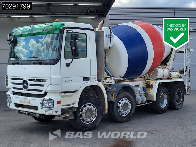 Mercedes-Benz Actros 3241 8X4 9m3 Schwing Stetter Retarder Big-Axle Steelsuspension 3-Pedals Euro 4 - Concrete mixer truck: picture 1 Mercedes-Benz Actros 3241 8X4 9m3 Schwing Stetter Retarder Big-Axle Steelsuspension 3-Pedals Euro 4 - Concrete mixer truck: picture 1