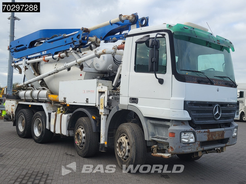 Mercedes-Benz Actros 3241 8X4 Putzmeister TMM 21 +7m3 Liebherr PUMI Steelsuspension 3-Pedals Euro 3 - Concrete pump truck: picture 3 Mercedes-Benz Actros 3241 8X4 Putzmeister TMM 21 +7m3 Liebherr PUMI Steelsuspension 3-Pedals Euro 3 - Concrete pump truck: picture 3