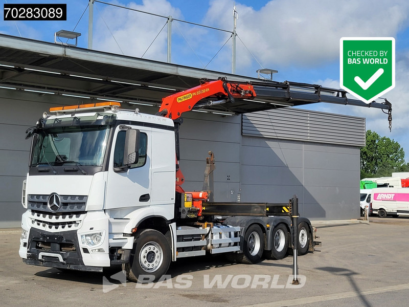 Mercedes-Benz Actros 3245 Actros 8X4 Palfinger PK22002 EH Crane 17tons hooklift Big-Axle Lift+Lenkachse Navi Euro 6 - Hook lift truck, Crane truck: picture 1 Mercedes-Benz Actros 3245 Actros 8X4 Palfinger PK22002 EH Crane 17tons hooklift Big-Axle Lift+Lenkachse Navi Euro 6 - Hook lift truck, Crane truck: picture 1