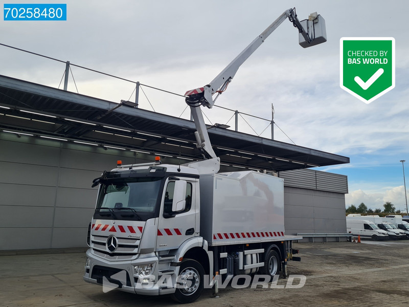 Mercedes-Benz Antos 1830 4X2 Hubarbeitsbühne 14.70m Time France VST 248 NF Navi Euro 6 - Crane truck: picture 1 Mercedes-Benz Antos 1830 4X2 Hubarbeitsbühne 14.70m Time France VST 248 NF Navi Euro 6 - Crane truck: picture 1