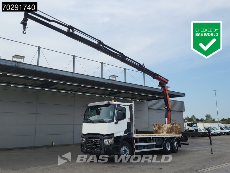 Renault C 380 6X2 Palfinger PK 22002 EH Crane Optibrake Euro 6 - Dropside/ Flatbed truck, Crane truck: picture 1 Renault C 380 6X2 Palfinger PK 22002 EH Crane Optibrake Euro 6 - Dropside/ Flatbed truck, Crane truck: picture 1
