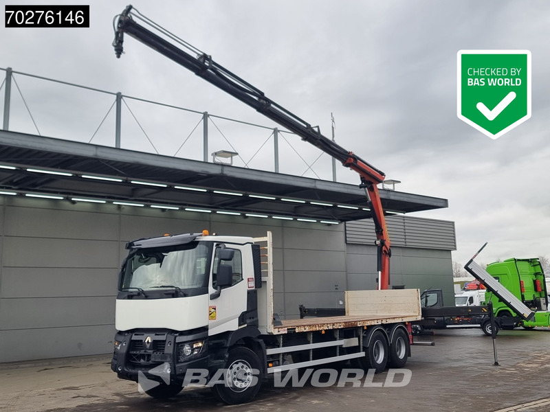 Renault C 380 6X4 Palfinger PK18002-EH C Remote Retarder Euro 6 - Dropside/ Flatbed truck, Crane truck: picture 1 Renault C 380 6X4 Palfinger PK18002-EH C Remote Retarder Euro 6 - Dropside/ Flatbed truck, Crane truck: picture 1