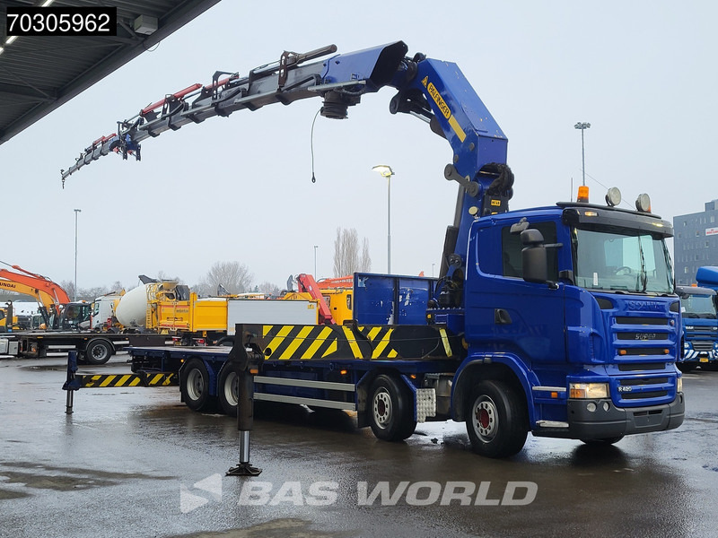 Scania R420 R 8X2 Palfinger PK100002 Crane Kran + PJ170 JIB Lift Axle Euro 4 - Dropside/ Flatbed truck, Crane truck: picture 2 Scania R420 R 8X2 Palfinger PK100002 Crane Kran + PJ170 JIB Lift Axle Euro 4 - Dropside/ Flatbed truck, Crane truck: picture 2