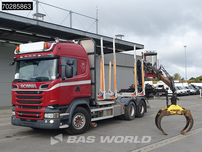 Scania R730 R 6X4 HIAB F108S 79 Crane Retarder Xenon BigAxle Loglift Automatic ACC Euro 6 - Timber truck, Crane truck: picture 5 Scania R730 R 6X4 HIAB F108S 79 Crane Retarder Xenon BigAxle Loglift Automatic ACC Euro 6 - Timber truck, Crane truck: picture 5