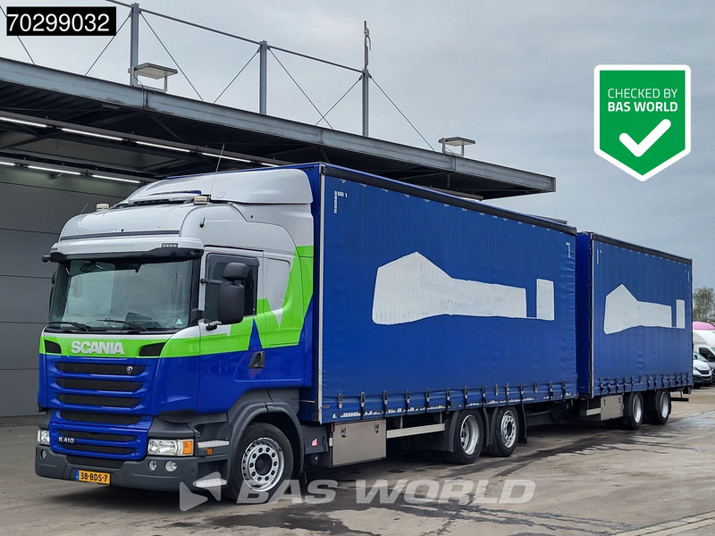 Scania R410 R 6X2 NL-Combi Curtainsides Lift+steering axle Automatic Euro 6 - Truck: picture 1 Scania R410 R 6X2 NL-Combi Curtainsides Lift+steering axle Automatic Euro 6 - Truck: picture 1