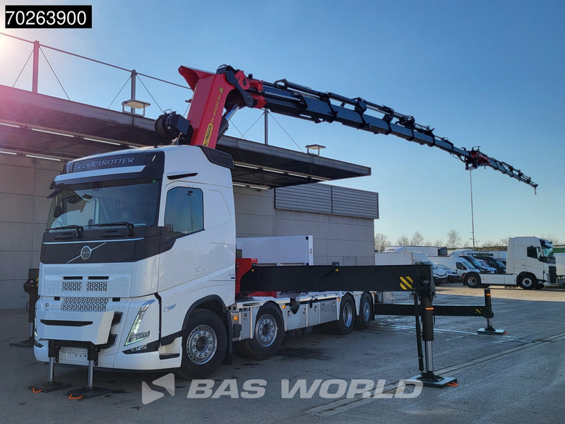 Volvo FH 500 8X2 Palfinger PK110002 SH Crane + Fly-Jib Winch VEB+ Euro 6 - Dropside/ Flatbed truck, Crane truck: picture 1 Volvo FH 500 8X2 Palfinger PK110002 SH Crane + Fly-Jib Winch VEB+ Euro 6 - Dropside/ Flatbed truck, Crane truck: picture 1