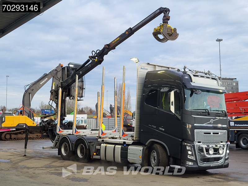 Volvo FH16 750 FH16 6X4 HIAB LOGLIFT F108S 83 Wood crane Retarder VEB+ Big-Axle Euro 6 - Timber truck, Crane truck: picture 3 Volvo FH16 750 FH16 6X4 HIAB LOGLIFT F108S 83 Wood crane Retarder VEB+ Big-Axle Euro 6 - Timber truck, Crane truck: picture 3