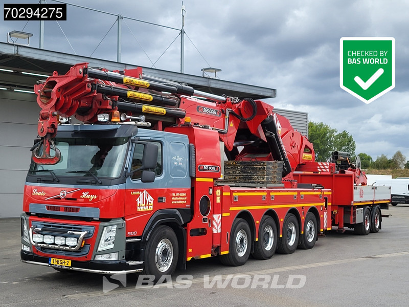 Volvo FM 500 FM 10X4 Erkin World Power ER 365000L8 Crane+Jib Lift+Steering-Axle Big-Axle Euro 6 - Dropside/ Flatbed truck, Crane truck: picture 1 Volvo FM 500 FM 10X4 Erkin World Power ER 365000L8 Crane+Jib Lift+Steering-Axle Big-Axle Euro 6 - Dropside/ Flatbed truck, Crane truck: picture 1