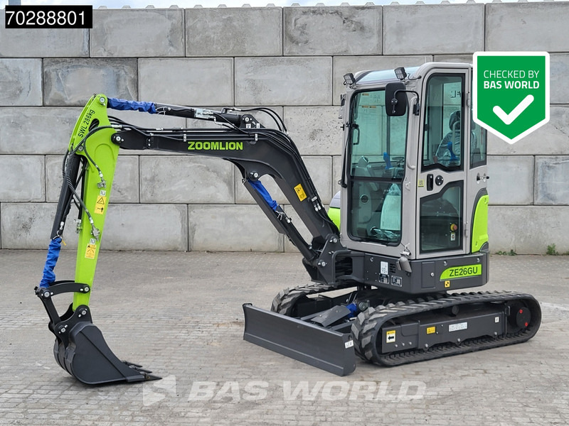 Zoomlion ZE26 GU FACTORY WARRANTY – CE CERTIFIED - Mini excavator: picture 1 Zoomlion ZE26 GU FACTORY WARRANTY – CE CERTIFIED - Mini excavator: picture 1