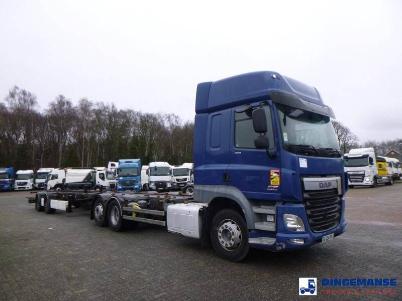 DAF CF 460 6X2 Euro 6 container chassis 20 ft + Krone drawbar trailer 20 ft - Container transporter/ Swap body truck: picture 2 DAF CF 460 6X2 Euro 6 container chassis 20 ft + Krone drawbar trailer 20 ft - Container transporter/ Swap body truck: picture 2