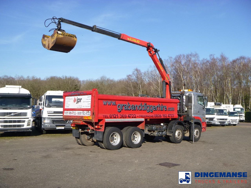 Hino FY1EUKA 8x4 tipper RHD + Palfinger E120L + grapple - Crane truck: picture 3 Hino FY1EUKA 8x4 tipper RHD + Palfinger E120L + grapple - Crane truck: picture 3