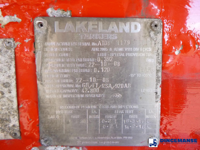 Tank semi-trailer Lakeland Fuel tank alu 42.8 m3 / 6 comp: picture 18